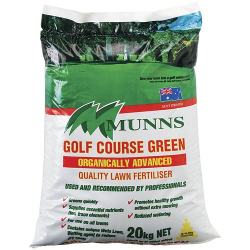 Munns Golf Course Green Lawn Fertiliser 20kg