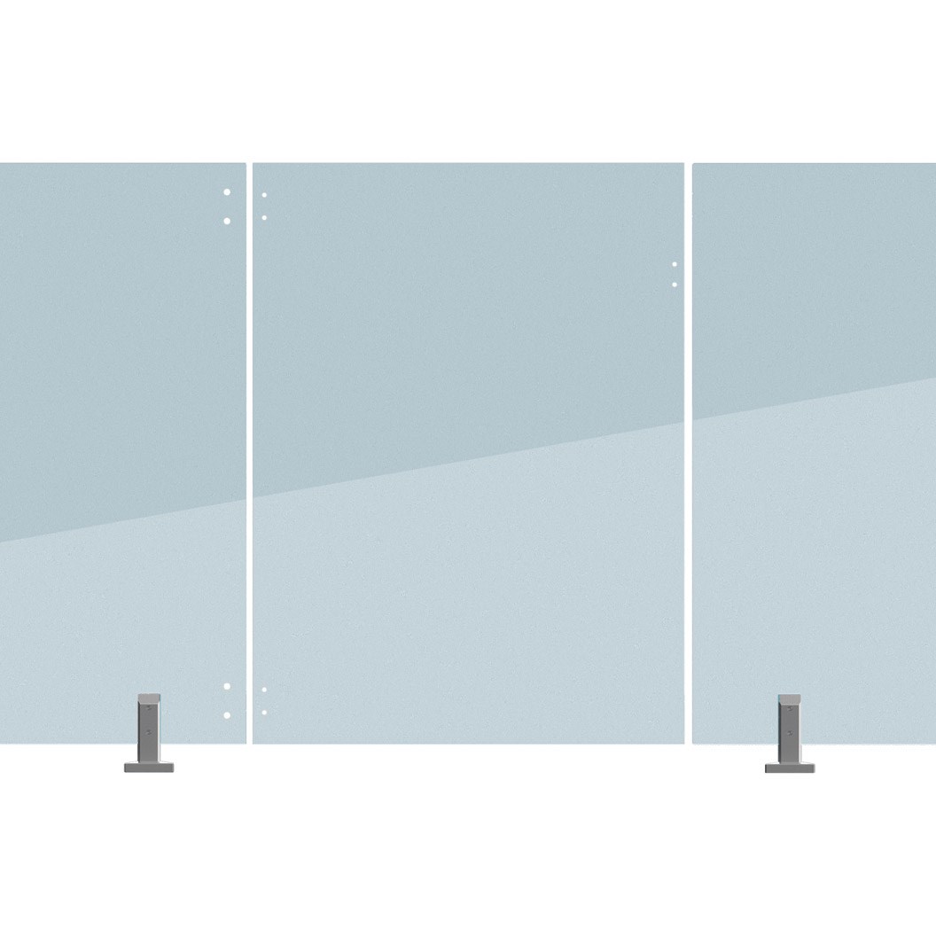 Frameless Glass Fencing Hinge Panel 12mm Thick 1400 W x 1200mm H