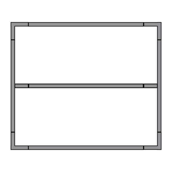 Quick Frame 2.5m W x 1.8m H Fence Panel