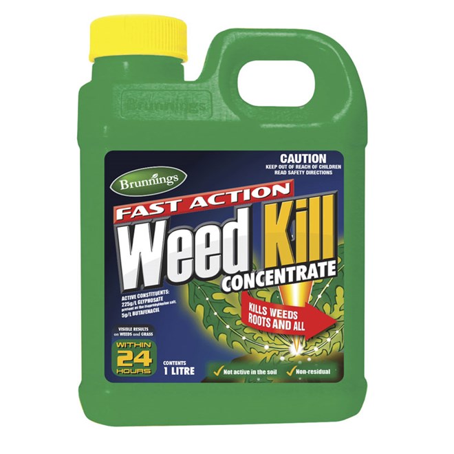 Brunnings Fast Action Weed Kill Concentrate 1L