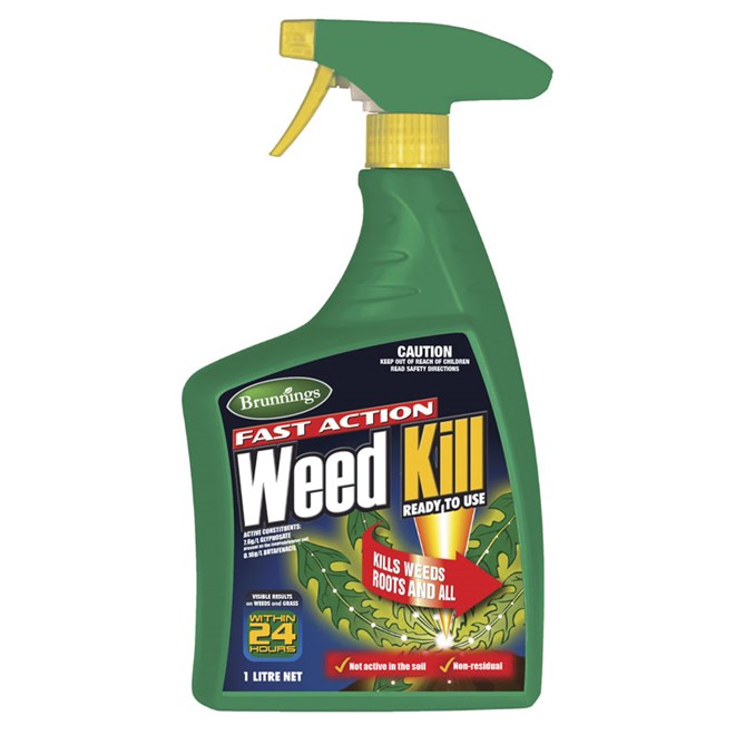 Brunnings Fast Action Weed Kill Ready To Use 1L