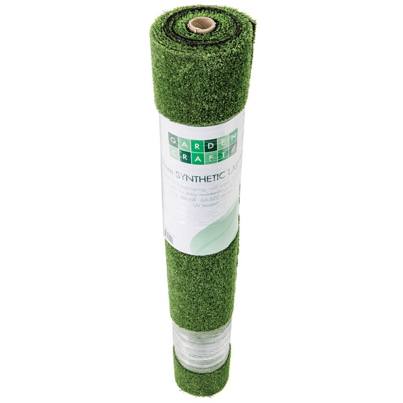 Garden Craft 1 x 4m Synthetic Lawn
