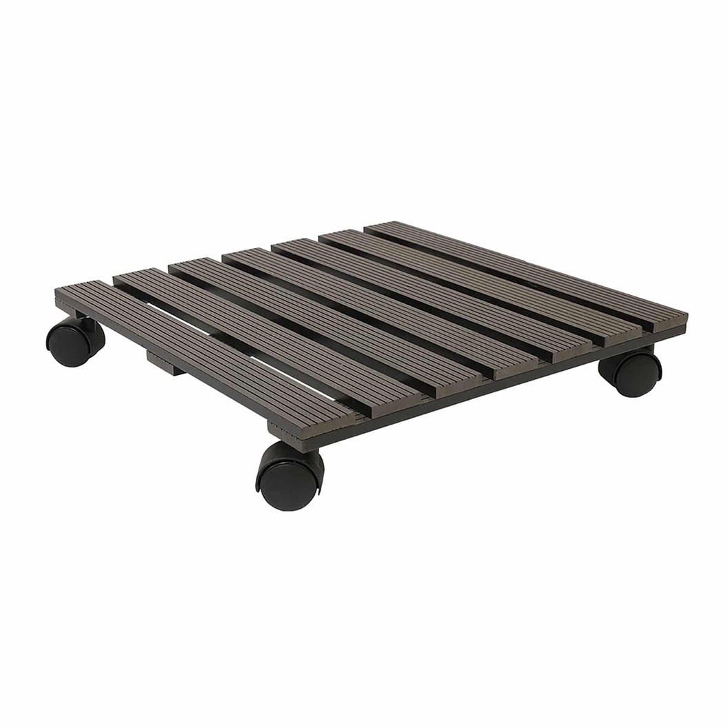 Jack 29cm Charcoal Square Pot Trolley