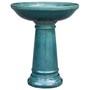 Northcote Pottery Outdoor Birdbath Grafton Forest Green