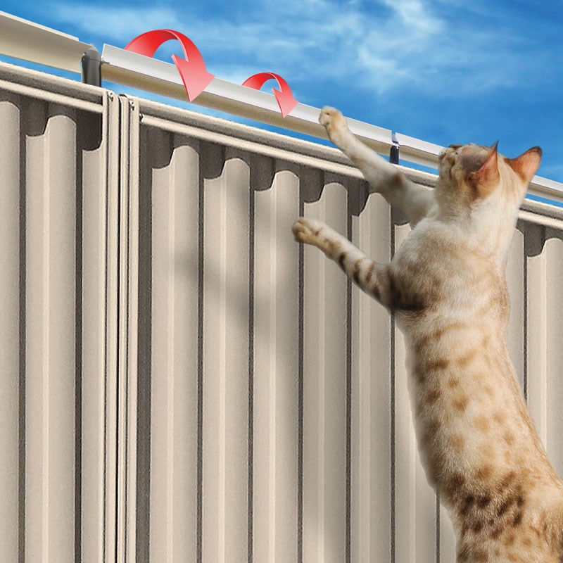 Oscillot Cat Proof Fence DIY Kit 10m Slate Grey