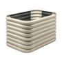 Corrugated Garden Bed Double Height Cream