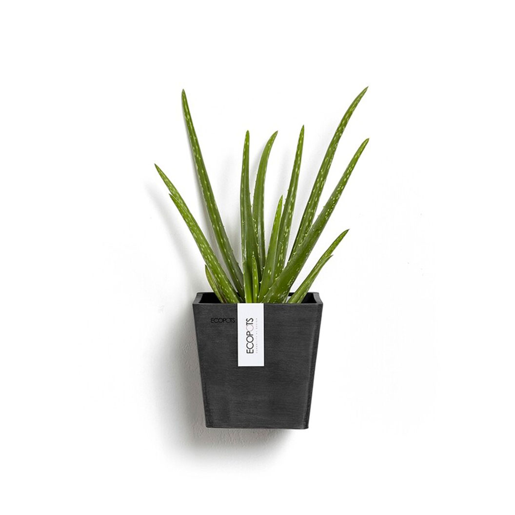 Manhattan Wall Eco Pot 15CM D/Grey