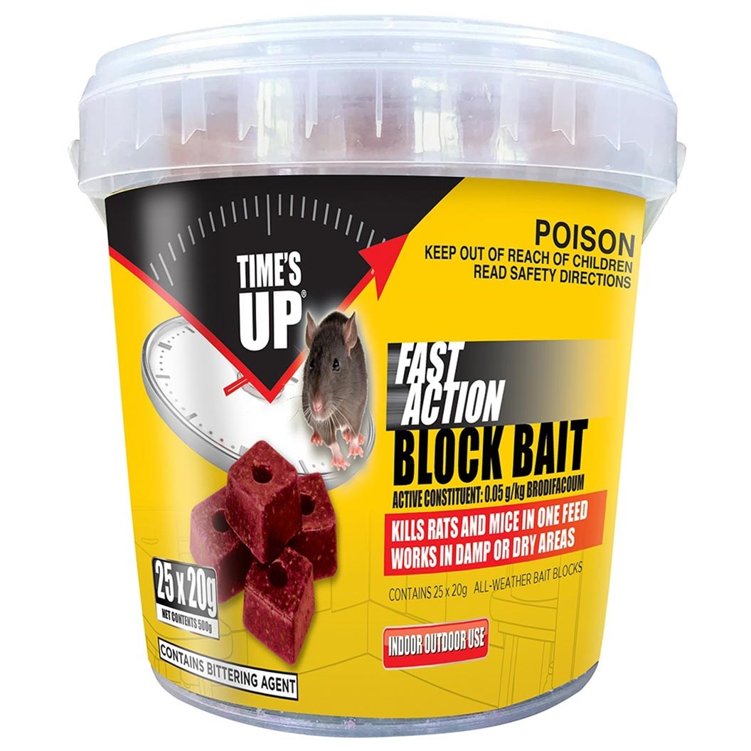Fast Action Rodent Bait Block 25 x 20g