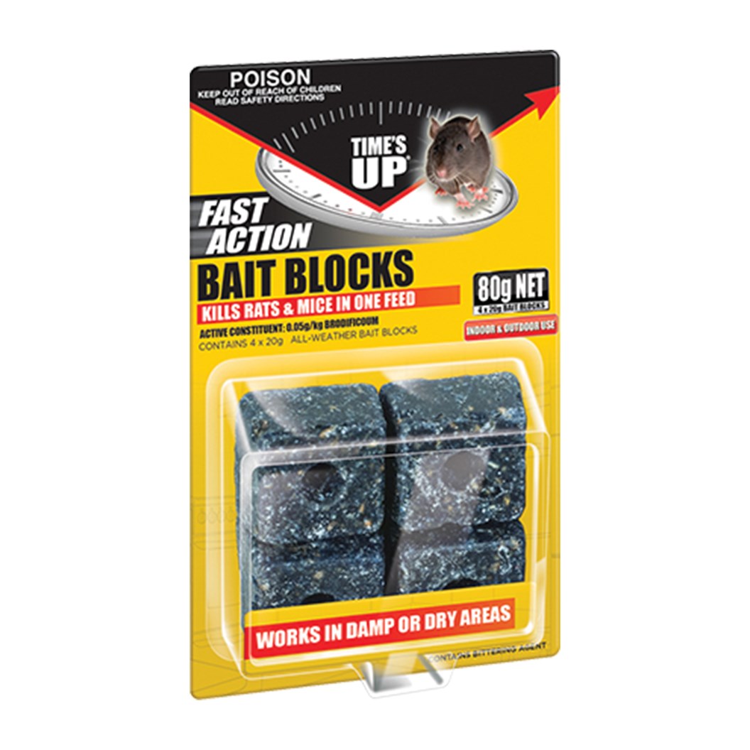 Fast Action Rodent Bait Block 4 x 20g