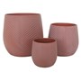 Cylinder Leaf Pot Terracotta Medium