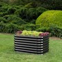 Corrugated Garden Bed Double Height Ebony
