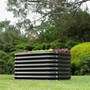 Corrugated Garden Bed Double Height Ebony