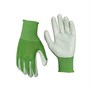 Soft Polyester Green Gardening Gloves Pastel - Large