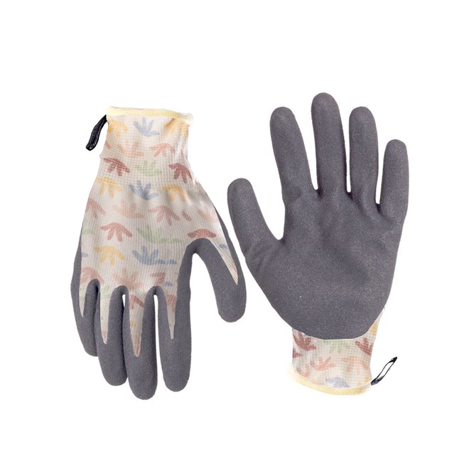 Cyclone Coral Patterned Nitrile Dipped Gloves Medium