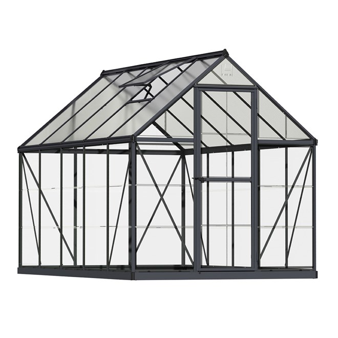 Maze 6 x 10 Hybrid Greenhouse - Grey Frame