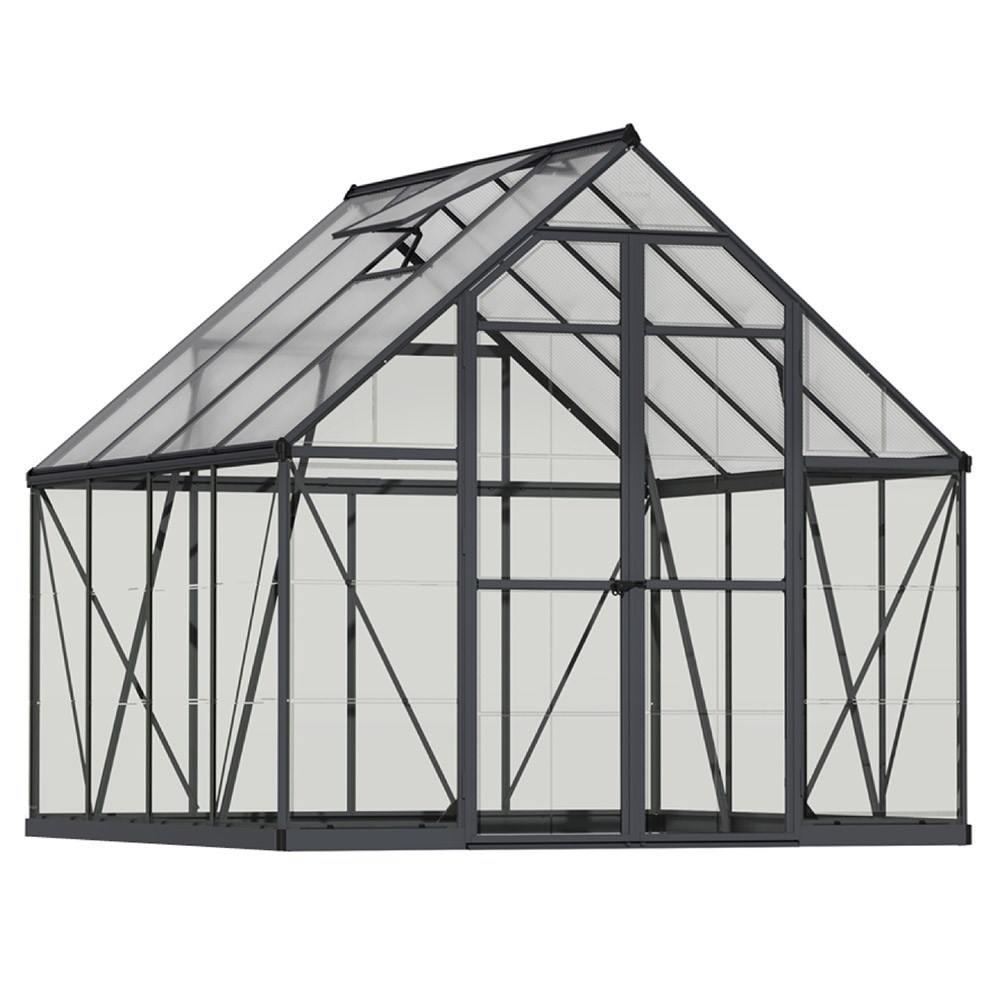 Maze 8 x 8 Balance Greenhouse - Grey Frame