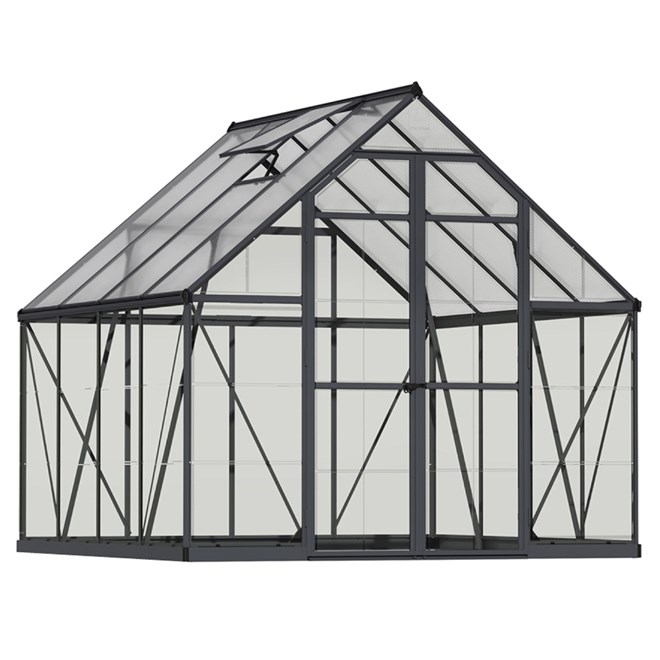 Maze 8 x 8 Balance Greenhouse - Grey Frame