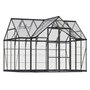 Maze Victory Orangery Greenhouse - Grey Frame