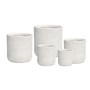Helix Cylinder Pot 24x24cm White Extra Small