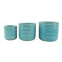 Northcote Laila Cylinder Pot 15.5x16cm Aqua Small