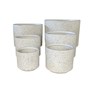 Modstone Fynn 52cm White Pebble Pot Large