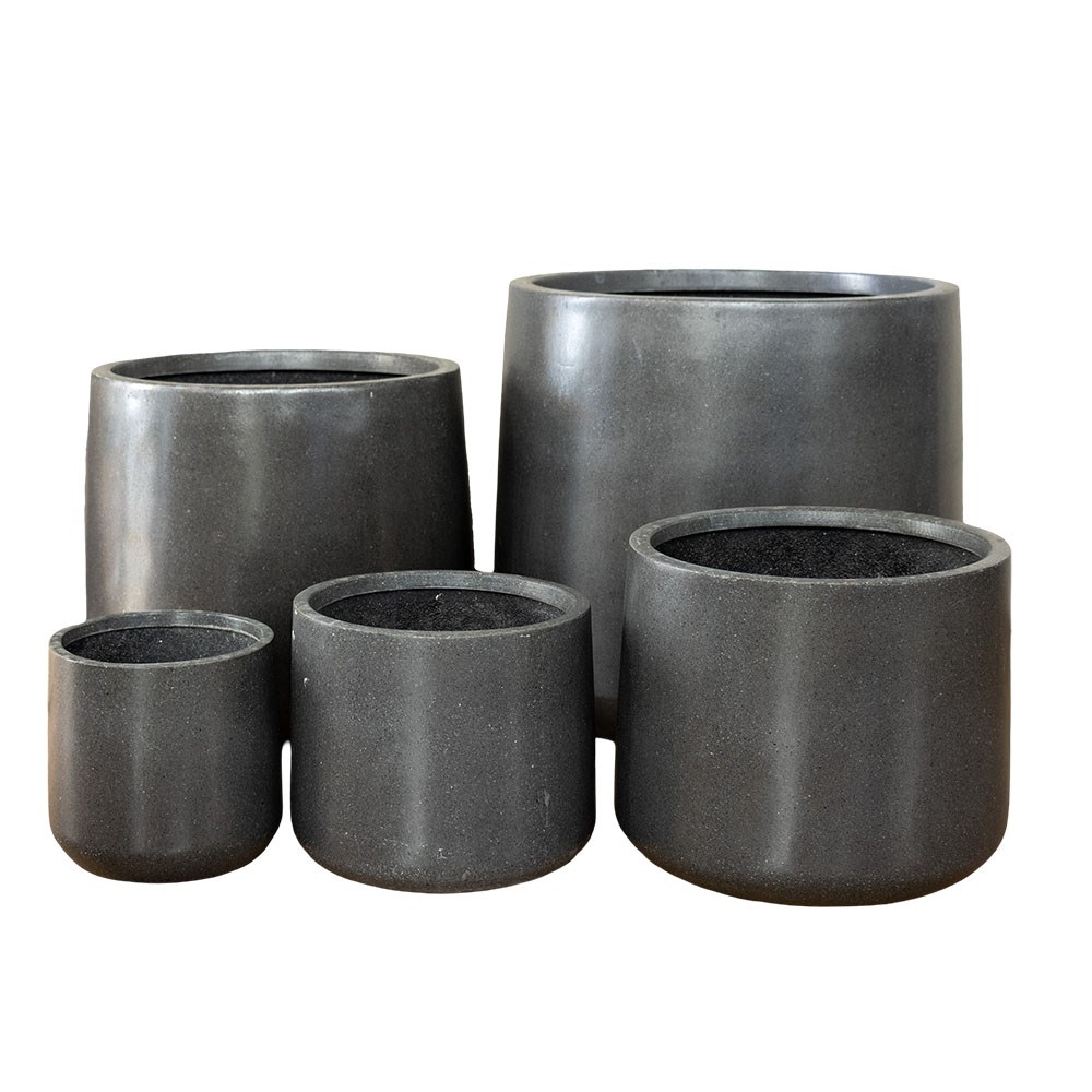 Modstone Cylinder Pot 57x48cm Granite 2XL