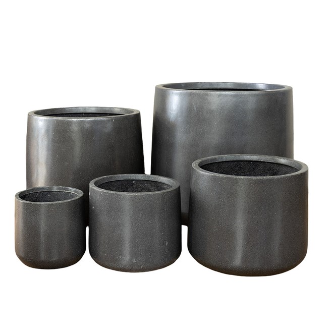 Modstone Cylinder Pot 57x48cm Granite 2XL