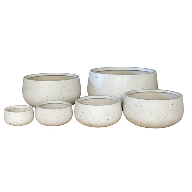Andy Bowl Pot 62 x 31cm White Terrazzo Extra Large
