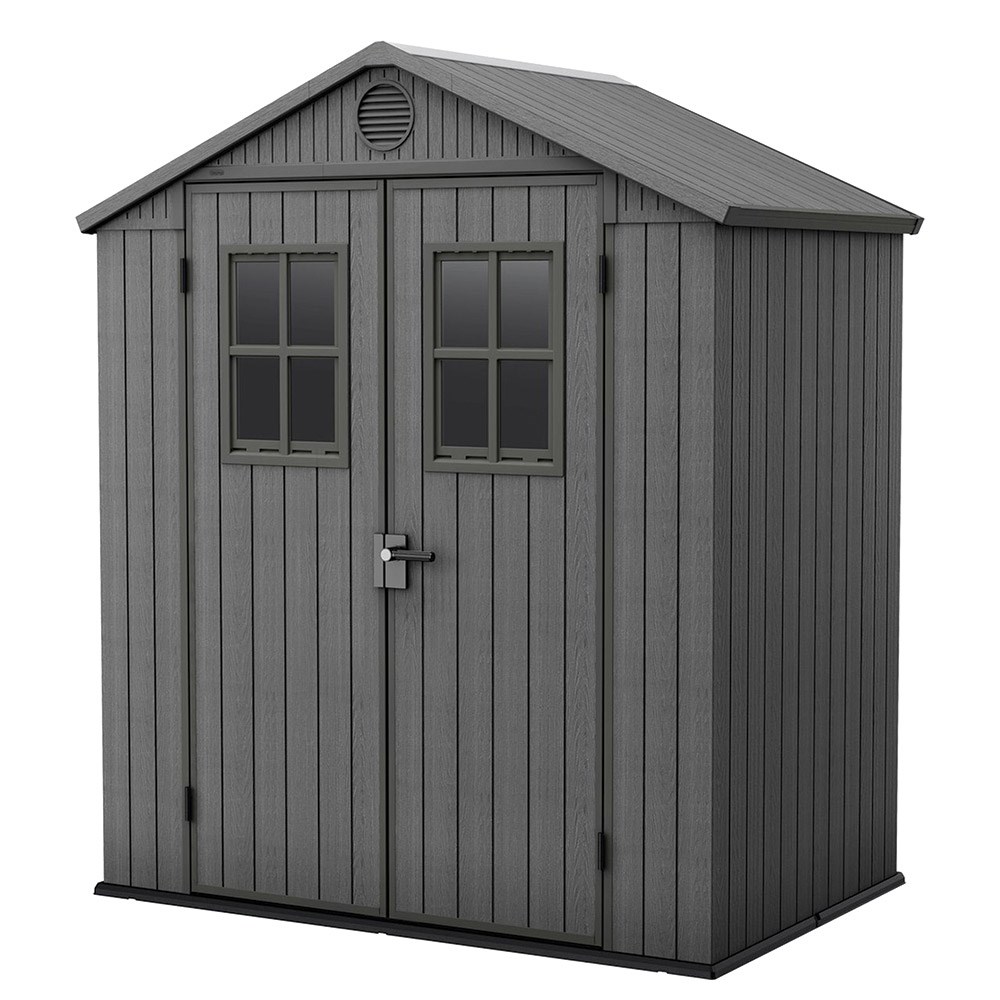 Keter Darwin Garden Shed 1.9 x 1.2m - Dark Grey