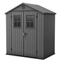Keter Darwin Garden Shed 1.9 x 1.2m - Dark Grey