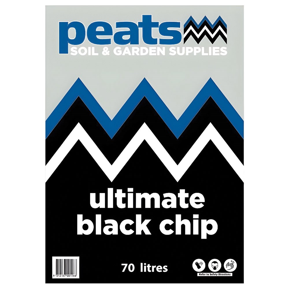Peats Ultimate Black Pine Chips 70L