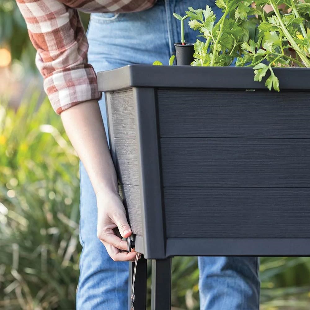 Keter Alfresco Raised Garden Bed - Black