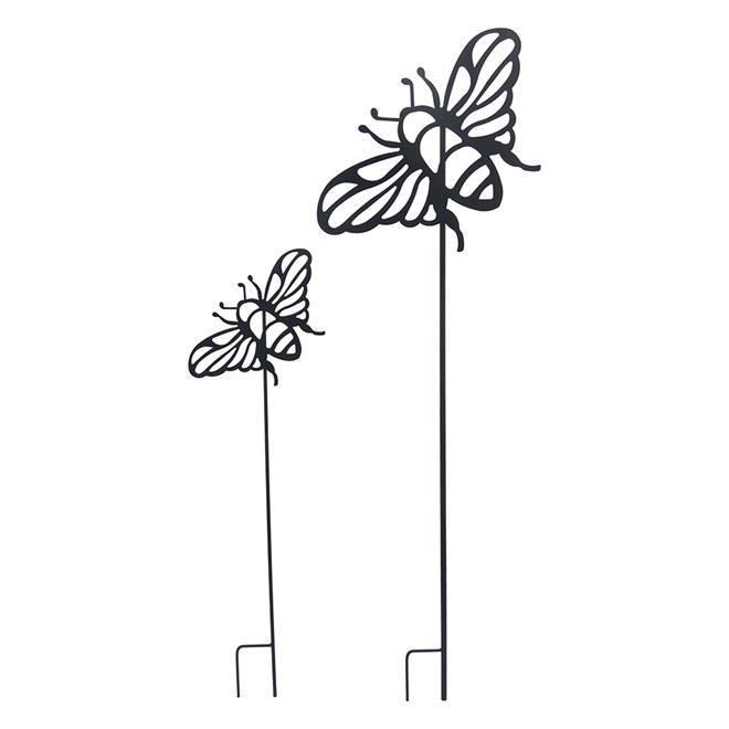 Bee Stake Black 32X101cm