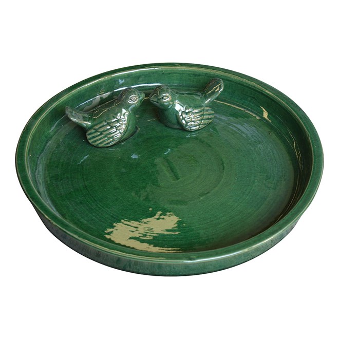 Eva Bird Bowl 30X6cm Forest Green