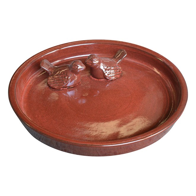 Eva Bird Bowl 30X6cm Wine