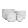 Northcote Pottery Odyssey Drum Pot 24X20cm White Pebble