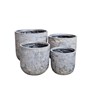 Northcote Pottery Odyssey Drum Pot 34X29cm Grey Pietra