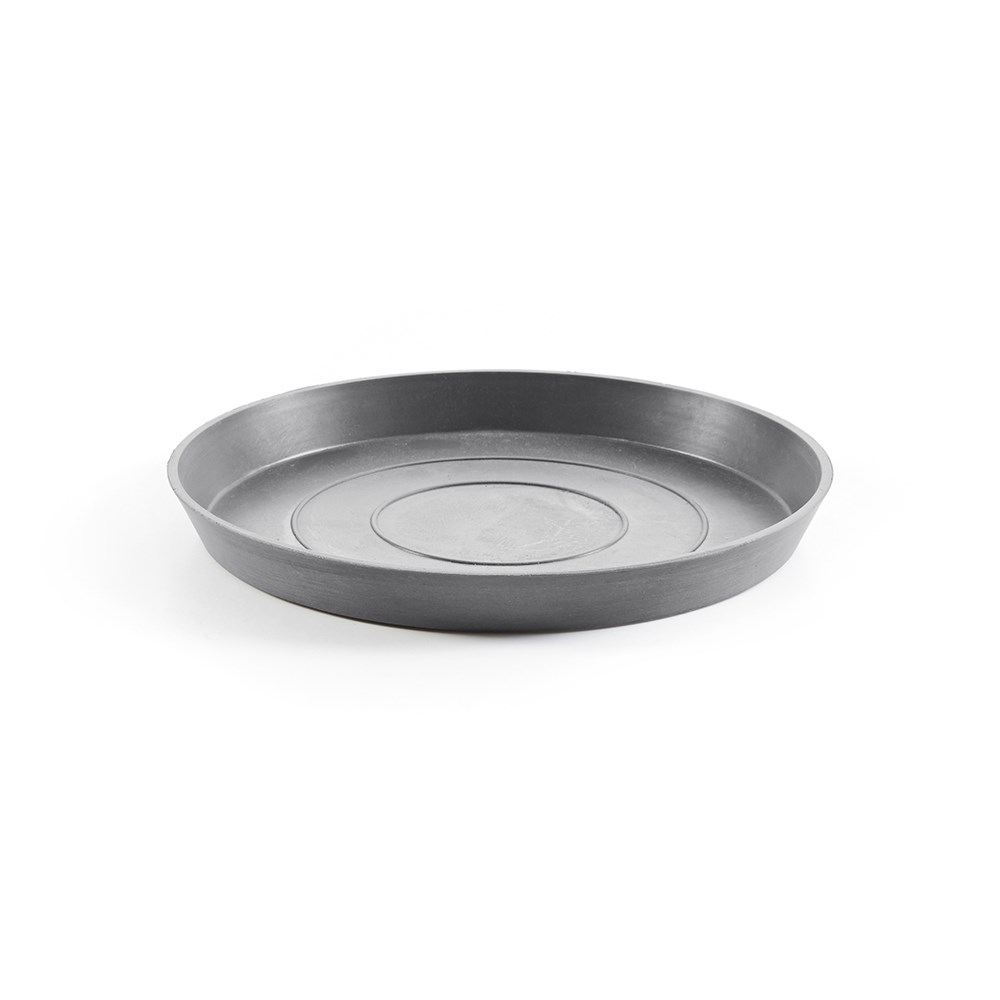 EcoPots Round Saucer 21cm Grey