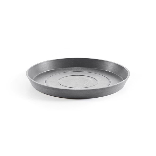 EcoPots Round Saucer 21cm Grey