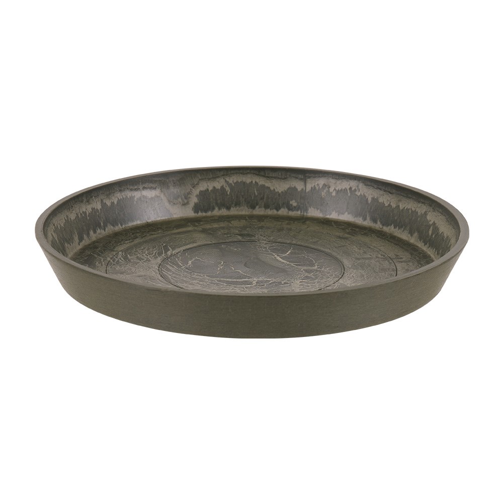 EcoPots Round Saucer 21cm Green