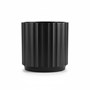 Cedar Tapered Cylinder Pot - Black 23 x 23cm - Large