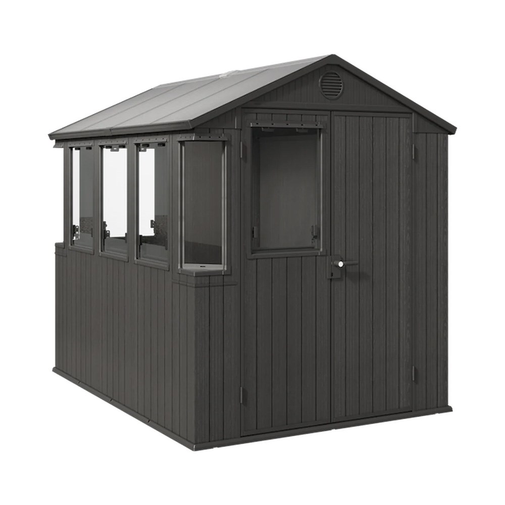 Keter 1.9x2.4m Potting Shed - Dark Grey