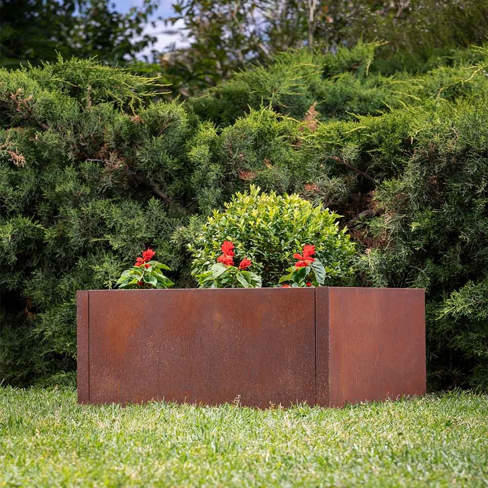 Garden Bed 600 x 600 x 300mm Corten