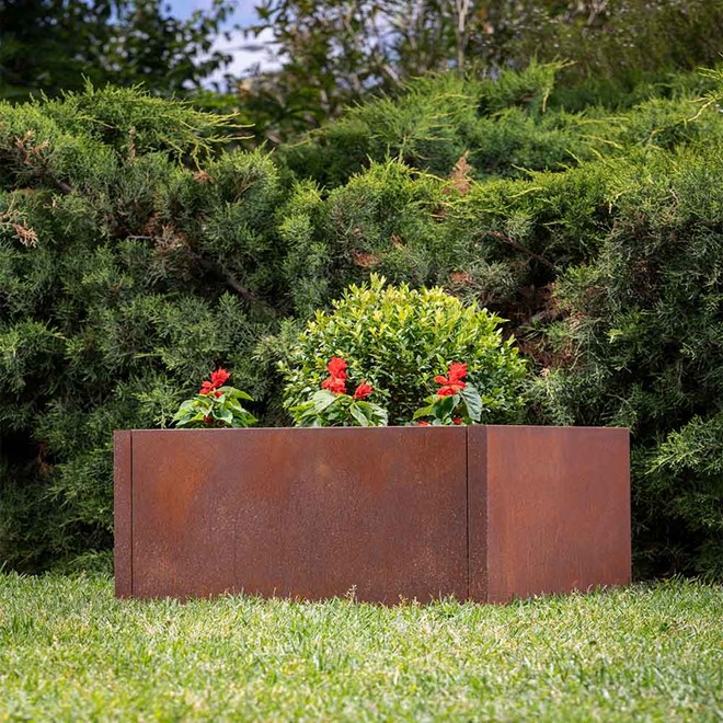 Garden Bed 600 x 600 x 300mm Corten