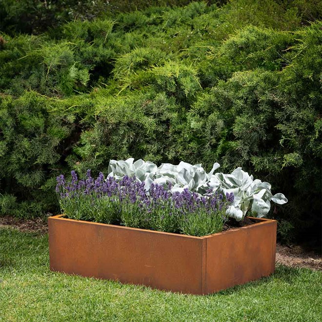 Garden Bed 900 x 600 x 300mm Corten