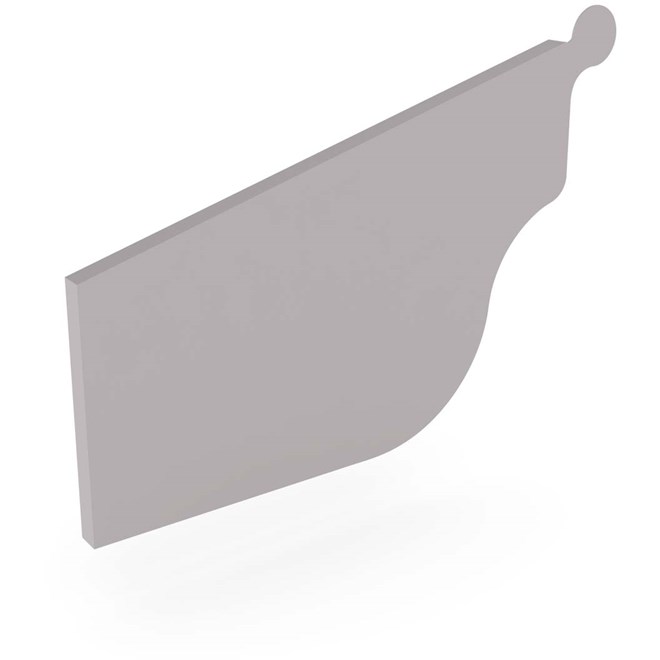 OG Gutter 125 Stop End Left Hand Birch