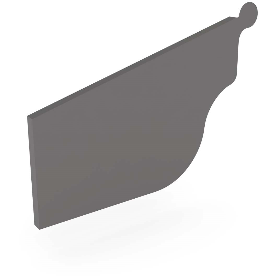 OG Gutter 125 Stop End Left Hand Cobblestone