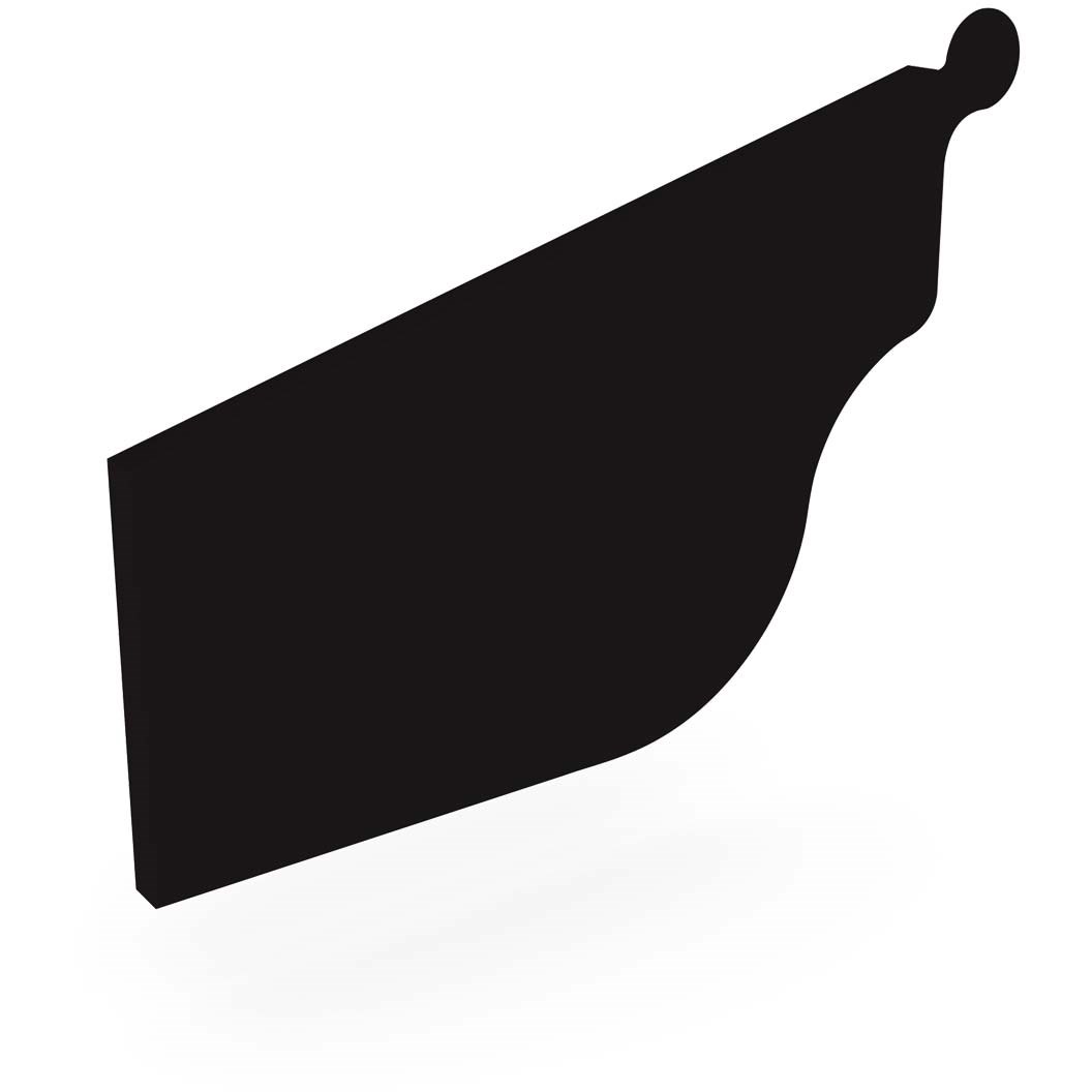 OG Gutter 125 Stop End Left Hand Ebony