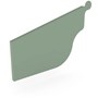 OG Gutter 125 Stop End Left Hand Mist Green