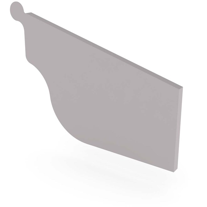 OG Gutter 125 Stop End Right Hand Birch